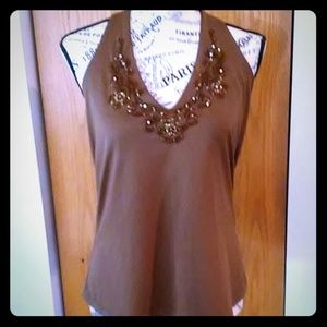 Brown Halter Top